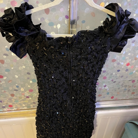 VINTAGE 80S SEQUIN MINI DRESS - Picture 9 of 9